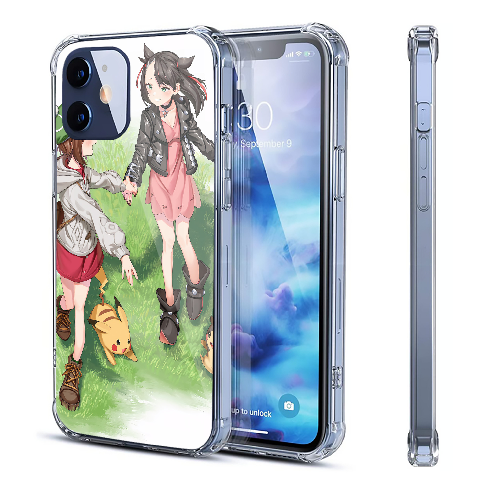 （画像用） ポケットモンスター Pokémon 【iPhone 12シリーズ対応】透明スマホケース（クリアソフトケース）